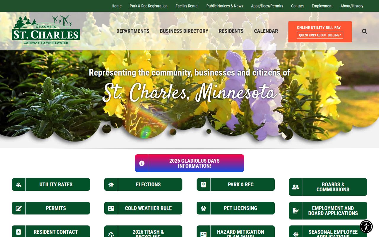 St. Charles Police Department contact for Winona County arrest records